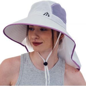 Kalanka-Chapeau De Soleil Unisexe Femmes Chapeau De Soleil Upf 50+ Large Bord Avec Grande Protection De La Nuque - Neuf