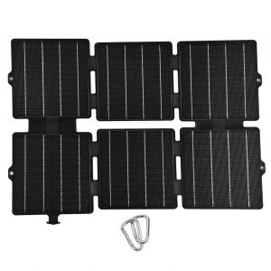 XYONG Panneau de charge solaire pliable en ETFE monocristallin, chargeur solaire flexible USB DC 5 V 12 V 30 W - Neuf