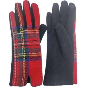 Femmes Tartan Carreaux Plaid Écran Tactile Gants Hiver Chaud Noël Cadeau De Noël - Neuf