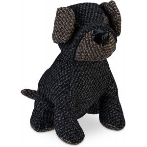 Letnerny-Butoir De Porte Chien, Cale-Porte, Hxlxp 23,5x18x22 Cm, Remplis Sable, Butée Porte, À Poser, Gris/Marron - Neuf
