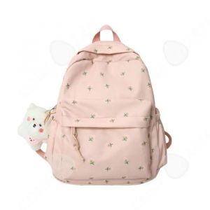 C Sac &agrave; dos scolaire 42x30x13cm sac &agrave; dos pour &eacute;tudiants style coll&egrave;ge nouvelle tendance sac &agrave; dos simple et frais rose cartable - Neuf