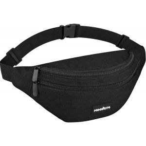 TRAHOO-Sac Banane pour Homme & Femme,Sac 32x15x9cm avec 4 Poches Zipp&eacute;es, 70 120cm de Ceinture R&eacute;glable, Banane pour Le Cyclisme, la Course, Le Jogging, Les Voyages, l'ext&eacute;rieur - Neuf