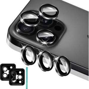 Kal-Protection De Lentille Pour Iphone 6 Pro/Iphone 6 Pro Max Caméra Arrière Protecteur Individuel En Alliage Aluminium Verre Trempé Anti Rayures Protector Caméra Pour Tout Coque Noir - Neuf