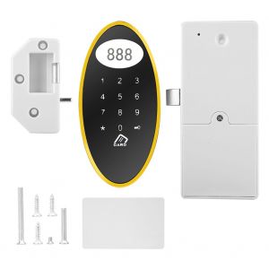 Serrure electronique numerique en metal pour armoire de sauna, clavier tactile sans cle, mot de passe, carte RFID - Neuf