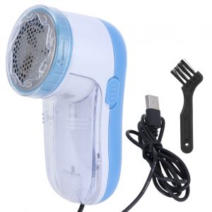 HJLIAN Rasoir electrique pour vetements, prise USB, anti-peluches et peluches, pour usage domestique, bleu - Neuf