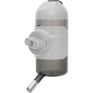 Bouteille D'eau Pour Animal Domestique - Gris - 700 Ml - Distributeur D'eau À Suspendre - Niche - Sans Bpa - Cage - Clapier Pour Chiot, Chat, Lapin - Neuf