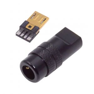 Connecteur micro USB DIY - Alliage d'aluminium - Micro USB 2.0 - 5 broches - Réparation de connecteur - Adaptateur de soudure de rechange pour câbles d'un diamètre extérieur de 4,0 à 6,0 mm - Neuf