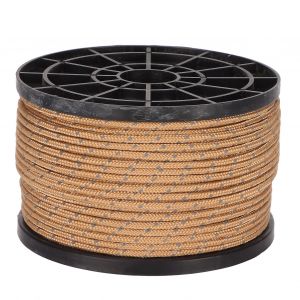 Hjlian Corde De Tente De Camping 50 Metres, Haute Densite, Anti-Uv, Resistante A L'usure, Kaki, Reflechissante, Pour Camping En Plein Air - Neuf