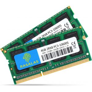 TIANYI-8GB Kit (2X4GB) PC3-10600 DDR3 1333mhz Sodimm 204-Pin 1.5V CL9 1.5V d'ordinateur Portable Mémoire RAM Upgrade - Neuf