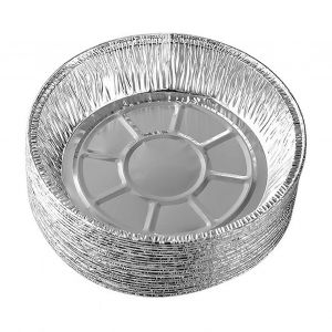 20pcs 7 Pouces Jetable En Papier D'aluminium Plaques Rondes En Papier D'aluminium Moules &Agrave; Tarte Pour Friteuses &Agrave; Air Cuisson Cuisson Stockage R&ocirc;tissage - Neuf