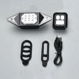 Feu Arri&egrave;re De V&eacute;lo &Eacute;tanche Haute Visibilit&eacute; Avec T&eacute;l&eacute;commande - 2 Modes Pour Plus De S&eacute;curit&eacute; Et De Confort - Neuf