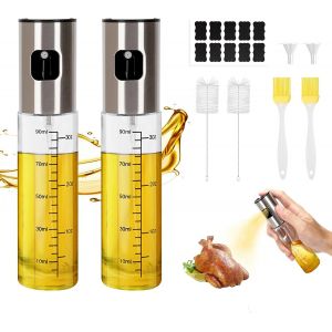 KALANKA-2 Pi&egrave;ces Spray Huile Cuisine Air Fryer, 100 ml Vaporisateur Huile Cuisine, Spray Huile D'olive, Pulverisateur Huile Cuisine pour Friteuse Grill - Neuf