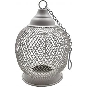KALANKA-Photophore avec cintre ¿ Bougeoir de style vintage ¿ Accessoire indispensable pour l'intérieur et l'extérieur ¿ Illuminez votre espace (blanc) - Neuf