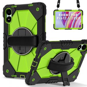 Étui De Protection Pour Tablette Modèle A2, Adapté À Redmi Pad Pro/Xiaomi Poco Pad 12 Pouces (2024) Avec Support De Sacoche, 10 Couleurs Disponibles Redmi Pad Pro 12.1-Yellow - Neuf