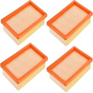 Lot de 4 filtres de rechange pour aspirateur Krcher WD4 WD5 WD6 MV4 MV5 MV6, filtres plats plisses pour Krcher 2.863-005.0 - Neuf