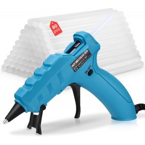 Chenquansarl-Pistolet &Agrave; Colle C , 80 Pcs B&acirc;tons 7mm*150mm,Chauffage Rapide Et S&ucirc;r Anti-Goutte Pour R&eacute;paration, Artisanat, Diy, Maison, Bricolage, Bureau - Neuf