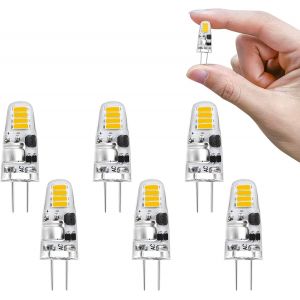 Kal-Ampoules Led G4 Blanc Naturel 4000k Ac/Dc 12v 1.2w Pour Remplacer Les Ampoules Halogènes 15w,Ampoule À Économie D'énergie G4 Led À Culot À Broches,Pour Chambre,Cuisine,Hotte,Salle À Manger(Pack D - Neuf
