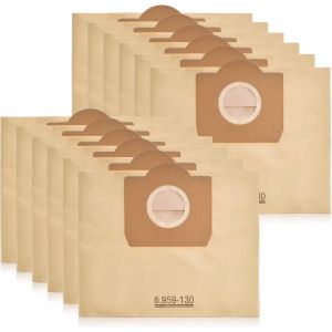 KAL-Lot De 10 Sacs D'Aspirateur Pour Karcher 6.959-130.0 - Sacs Filtrants En Papier Pour Aspirateur Kärcher Wd3 1629 Mv3P A2201/2204/2504/2554/2251/2604 - Neuf