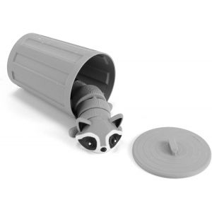 RVKAL-Jouet Fidget,3D Imprimé Mini Raton Articulé Jouet Avec Poubelle Pour Soulager Le Stress Décoration De Bureau Cadeau Fantaisie(Gris) - Neuf