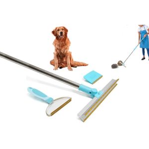 Kit D'&eacute;pilation Pour Animaux Avec R&acirc;teau &Agrave; Tapis &Agrave; Long Manche Et Outils De Diff&eacute;rentes Tailles Pour L'&eacute;limination Des Poils. - Neuf