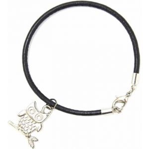 Kal-Hibou Hiboux Oiseaux Cuir Bracelet En Cuir Hibou Hibou Hibou Bracelet Oiseaux - Dames Bracelet Fille - Neuf