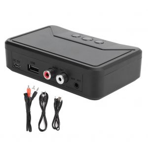 Recepteur Bluetooth 5.0 sans fil, adaptateur audio stereo jack 3,5 mm, aUX, NFC vers 2 RCa USB - Neuf