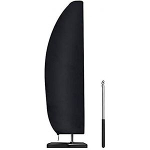 Housse De Protection Pour Parasol, 265 X 40/70/50 Cm, Parapluie, Flottant, Housse De Protection, Imperméable, Grande Couverture Du Parapluie, Résistant Aux Intempéries, Au Vent Et À La Neige, Noir - Neuf