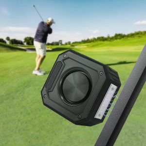 Haut-Parleur De Golf Bluetooth Sans Fil Avec Aimant Puissant, Puissant Avec Basses Riches, Haut-Parleur Bluetooth &Eacute;tanche Ipx7, Accessoires Pour Voiturette De Golf - Neuf