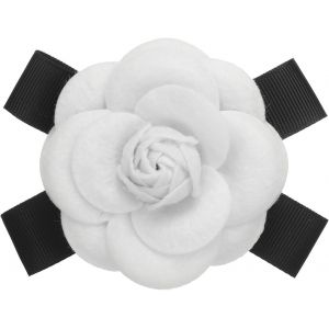 Kjdal-Broches En Forme De Fleur De Cam&eacute;lia,&Eacute;l&eacute;gantes Broches En Fausse Laine Avec Noeud Floral Pour Femmes,Pour Chapeau,Robe,Chemise,Cravate,Corsage,Couleur Blanche - Neuf