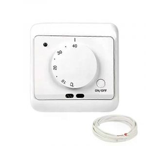 Thermostat de maison Thermostats d'ambiance 230V Sûr Régulateur de température domestique manuel Blanc Précis Pour les maisons Maisons Salons - Neuf