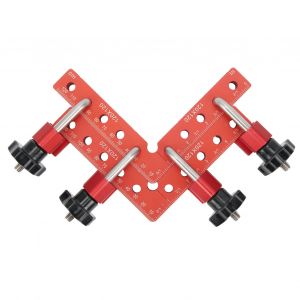 XYONG Regle de positionnement a angle droit de type L, outil de menuiserie en alliage d'aluminium avec echelle 120 mm - Neuf