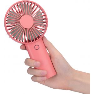 KALANKA-Ventilateur à Main, Mini Ventilateur USB de Poche, 4400 mAh Rechargeable Batterie avec 3 Vitesses Réglable, Silencieux Portatif Personnel Ventilateur pour Maison, Extérieur, Bureau, Voyage (R - Neuf