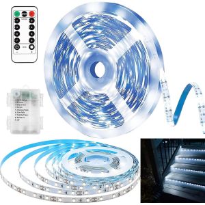 Ruban Led,Led Chambre 1m,Bande Led Lumineuse Contrôlé,Lumiere Led Avec Télécommande,Batterie Bandeau Led Decoration,Résistant À L'eau Led Chambre Decoration Pour Maison Cuisine,Mariage,Fête.[Q153] - Neuf
