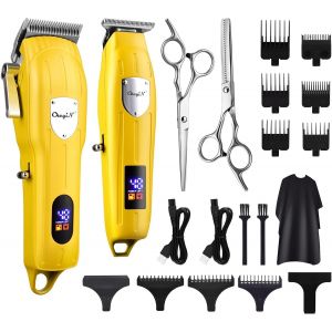 Tondeuse Cheveux Rechargeable,Coupe De Cheveux Electrique,Avec Ecran Led,7 Longueurs De Réglage,Tondeuse Barbe Parfait Pour Les Hommes/Enfants/Barbiers Professionnels - Neuf