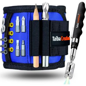 Cadeaux Pour Hommes, Bracelet Magn&eacute;tique Artisanal 2024 Avec Tige Magn&eacute;tique Et Crayon Pour Maintenir Les Vis Et Les Clous, Id&eacute;es De Cadeau Pour La F&ecirc;te Des P&egrave;res, La F&ecirc;te Des Hommes, Un Anniversaire - Neuf