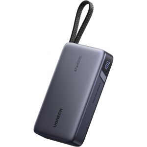 KALANKA-Nexode 67W Batterie Externe 20000mAh C&acirc;ble USB C Int&eacute;gr&eacute; Power Bank Portable Charge Rapide 2 Ports PD 3.0 &Eacute;cran LED Compatible avec POCO F5 F4 GT X6 X5 Pro iPhone 16 15 14 13 Galaxy S25 S24 S - Neuf
