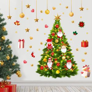 Arbre de no&euml;l Stickers muraux Star Sticker Mural, des peintures Murales pour Salle de S&eacute;jour Chambre &agrave; coucher Cr&egrave;che de No&euml;l Autocollants, le Bureau Pr&eacute;sente - Neuf