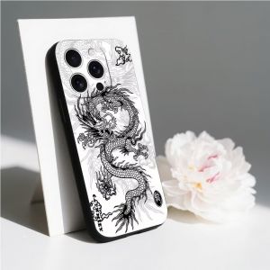 TRAHOO-Compatible avec Huawei Nova 5T/Honor 20 &Eacute;tui Souple TPU Anti-Choc Dessin Dragon - Neuf