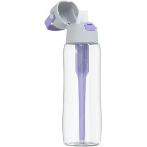 Eryi-Gourde Filtrante Solid, 1 Filtre À Charbon Actif, Lavender 0,7 L - Sans Bpa Bouteille D'eau, Filtre Le Chlore Et Autres Contaminants - Gourde Sport, Gourde Paille, Bouteille D'eau De Sport - Neuf