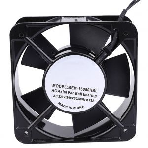 Ventilateur silencieux a double roulement a billes, dissipateur thermique a faible bruit avec coque en laiton pur 220/240 V CA - Neuf