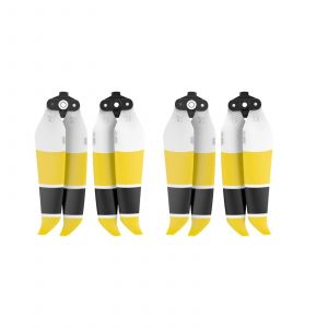 2 Paires D'h&eacute;lices De Remplacement &Agrave; D&eacute;gagement Rapide &Agrave; Faible Bruit Pour Dji Mavic Air 2 Drone_Yellow Noir Blanc-G&eacute;n&eacute;rique - Neuf