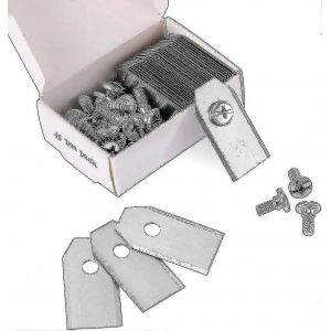 45 lames de couteau en titane pour tous les robots tondeuses Husqvarn / Automower / Yardforce / Gardena (3g-0,75mm) avec 45 vis - Neuf
