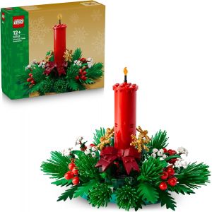 KALANKA-Centre de Table de No&euml;l - Jouet avec Bougie, Baies Rouges, &Eacute;toiles Dor&eacute;es & Feuillage - D&eacute;coration de Table - Activit&eacute; en Famille - Cadeau Festif pour Ado Fille ou Gar&ccedil;on d&egrave;s 12 Ans 40743 - Neuf
