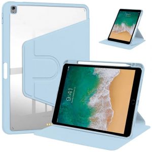 Coque pour iPad Air 3 10,5'' / iPad Pro 10,5'', Protection Rotative avec Porte-Stylet - Bleu - E.F.Connection - Neuf