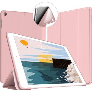 LORANKA-Coque pour iPad 9,7 Pouces 2018/2017 (6&egrave;me/5&egrave;me G&eacute;n&eacute;ration), &Eacute;tui Case Fine et L&eacute;g&egrave;re en TPU Souple Housse Cover pour Mod&egrave;les iPad A1893/A1954/A1822/A1823, R&eacute;veil/Sommeil Automatique, Rose - Neuf