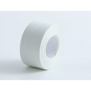 (2 pièces blanches) Plinthe souple - Bande d'extrémité pour cuisine et salle de bain 22 mm 3,2 m, joint autocollant, bande pliable flexible, bande d'étanchéité - Neuf