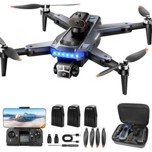 Drone Gps 4k Professionnel P17, 3 Batteries, Wi-Fi 5g, Fpv, 3 Caméras, Suivi, <249g - Neuf