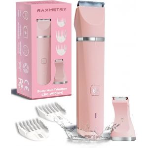 Oayew-Rasoir Intime Pour Femme - Tondeuse &Eacute;lectrique Pour Femme - Zone Intime - Rechargeable - &Eacute;tanche Pour Humide Et Sec - Rose - Neuf