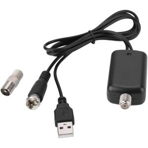 HDTV Int&eacute;rieur HD Digital TV Antenne Amplificateur de signal TV Amplificateur de signal TV R&eacute;cepteur de mise &agrave; la terre Amplificateur d'antenne TV ATSC Noir - Neuf