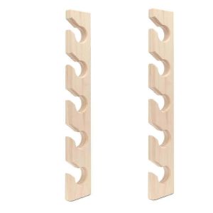 2 pcs porte-chapeau pour mur casquettes de baseball en bois organisateur support mural chapeau de baseball vertical - Neuf